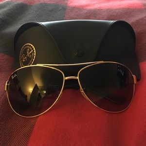 Ray•Ban aviator sunglasses.